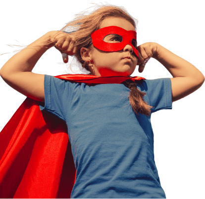 little boy in a super man outfit