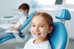 a child visiting their dentist 